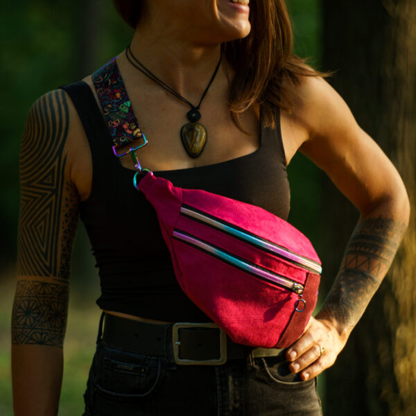 Fuchsia Semiš BOOMbastic Bag